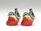 Hand Painted Ceramic Strawberry Salt & Pepper Shakers, Home Décor, Gift for Her, Gift for Mom, Kitchen Décor, Farmhouse Décor